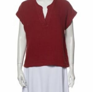 NWOT Sanctuary Hi-Lo V Neck Shirt w/ Satin Bottom